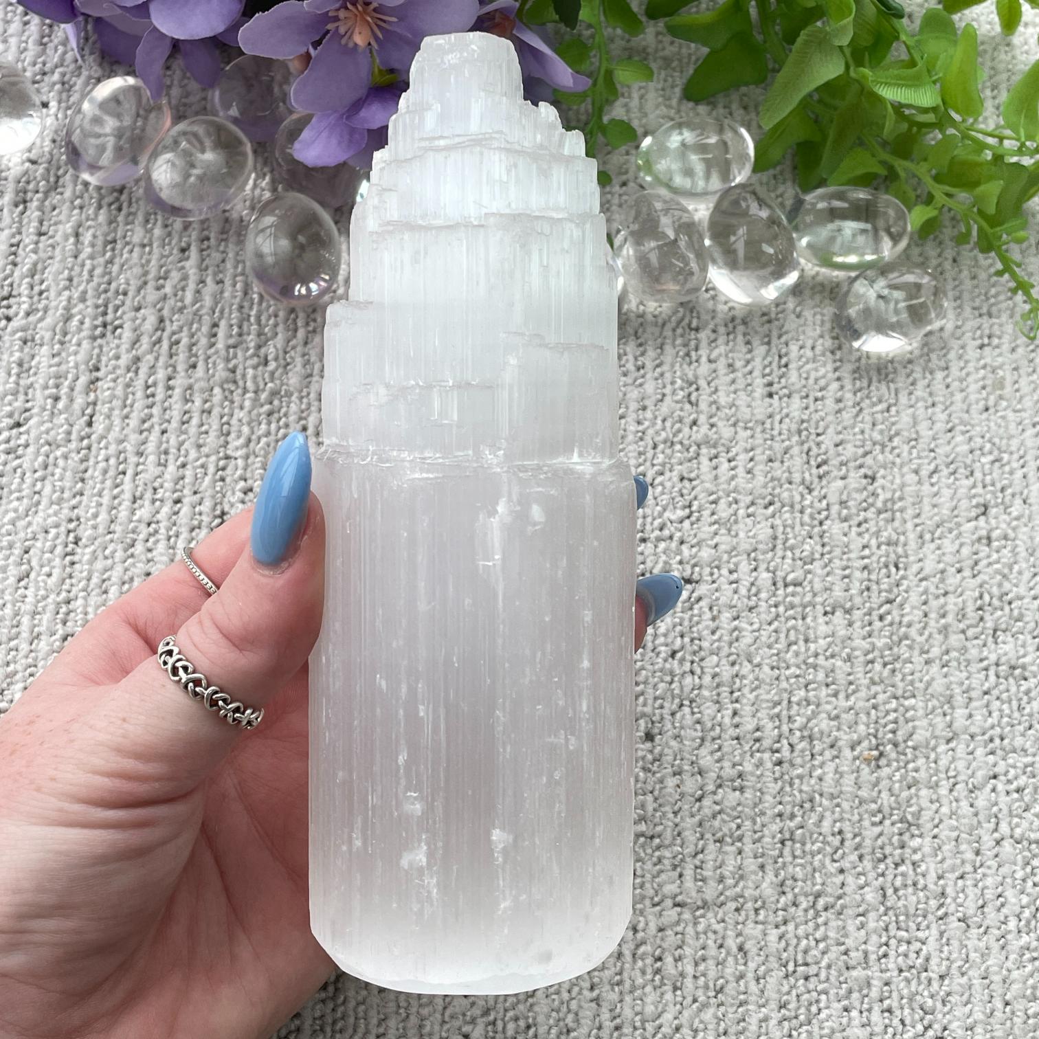 Selenite Tower 15cm Selenite Tower 15cm